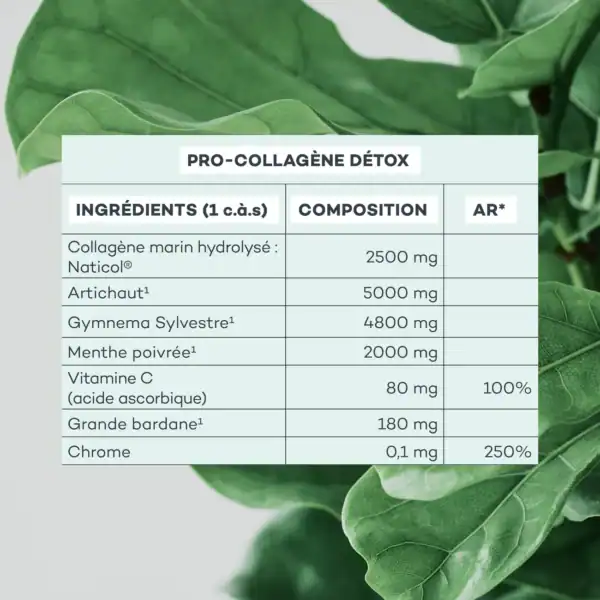 PRO-COLLAGENE DETOX  MENTHE - Flacon 1 mois – Image 4